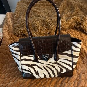 Zebra Ralph Lauren tote